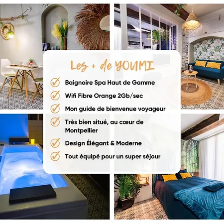 Apartmán Youmi - Calme Avec Jacuzzi Et Clim A 5min De La Comedie, Tram A 200m *